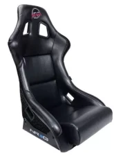 NRG Frp Bucket Seat Prisma ed Pearlized Back All Black Pvc Vegan Material Large                                     - FRP-302BK-V - Image 6