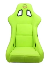 NRG Frp Bucket Seat Prisma ed Pearlized Back All Neon Green Alcantara Vegan Large                                     - FRP-302NG-PRISMA - Image 8