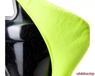 NRG Frp Bucket Seat Prisma ed Pearlized Back All Neon Green Alcantara Vegan Large - FRP-302NG-PRISMA