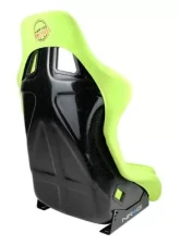 NRG Frp Bucket Seat Prisma ed Pearlized Back All Neon Green Alcantara Vegan Large                                     - FRP-302NG-PRISMA - Image 4