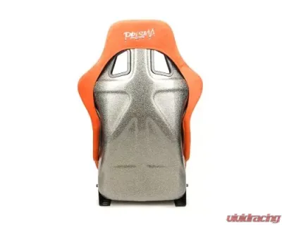 NRG Frp Bucket Seat Ultra ed Grey Peralized Back Orange Vegan Micro Fiber Material Phone Pockets And Special Ultra Embroidery Large - FRP-302OR-ULTRA