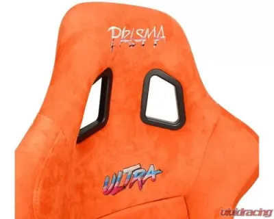 NRG Frp Bucket Seat Ultra ed Grey Peralized Back Orange Vegan Micro Fiber Material Phone Pockets And Special Ultra Embroidery Large - FRP-302OR-ULTRA