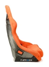 NRG Frp Bucket Seat Ultra ed Grey Peralized Back Orange Vegan Micro Fiber Material Phone Pockets And Special Ultra Embroidery Large                                     - FRP-302OR-ULTRA - Image 3