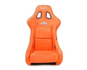 NRG Frp Bucket Seat Ultra ed Grey Peralized Back Orange Vegan Micro Fiber Material Phone Pockets And Special Ultra Embroidery Large