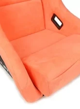 NRG Frp Bucket Seat Ultra ed Grey Peralized Back Peach Vegan Micro Fiber Material Phone Pockets And Special Ultra Embroidery Large                                     - FRP-302PH-ULTRA - Image 6