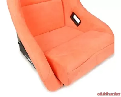 NRG Frp Bucket Seat Ultra ed Grey Peralized Back Peach Vegan Micro Fiber Material Phone Pockets And Special Ultra Embroidery Large - FRP-302PH-ULTRA