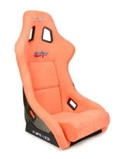 NRG Frp Bucket Seat Ultra ed Grey Peralized Back Peach Vegan Micro Fiber Material Phone Pockets And Special Ultra Embroidery Large                                     - FRP-302PH-ULTRA - Image 2