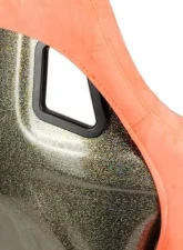 NRG Frp Bucket Seat Ultra ed Grey Peralized Back Peach Vegan Micro Fiber Material Phone Pockets And Special Ultra Embroidery Large                                     - FRP-302PH-ULTRA - Image 8