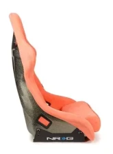 NRG Frp Bucket Seat Ultra ed Grey Peralized Back Peach Vegan Micro Fiber Material Phone Pockets And Special Ultra Embroidery Large                                     - FRP-302PH-ULTRA - Image 3