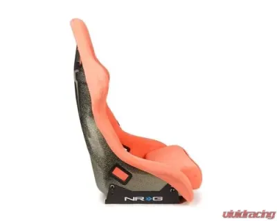 NRG Frp Bucket Seat Ultra ed Grey Peralized Back Peach Vegan Micro Fiber Material Phone Pockets And Special Ultra Embroidery Large - FRP-302PH-ULTRA