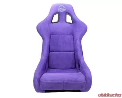 NRG Frp Bucket Seat Prisma ed Pearlized Back All Purple Alcantara Vegan Large - FRP-302PP-PRIMSA