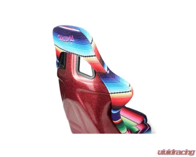 NRG Frp Bucket Seat Prisma- Serepi ed Red Pearlized Back In Vegan Material Medium - FRP-303-MEXICALI
