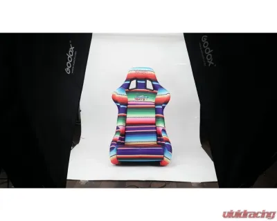 NRG Frp Bucket Seat Prisma- Serepi ed Red Pearlized Back In Vegan Material Medium - FRP-303-MEXICALI