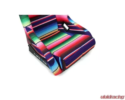 NRG Frp Bucket Seat Prisma- Serepi ed Red Pearlized Back In Vegan Material Medium - FRP-303-MEXICALI