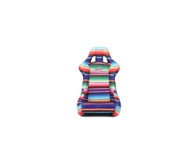 NRG Frp Bucket Seat Prisma- Serepi ed Red Pearlized Back In Vegan Material Medium