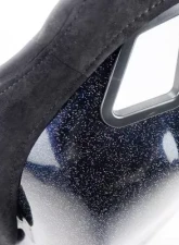 NRG Frp Bucket Seat Prisma ed Pearlized Back All Black Alcantara Vegan Material Medium                                     - FRP-303BK-PRISMA - Image 9