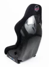 NRG Frp Bucket Seat Prisma ed Pearlized Back All Black Alcantara Vegan Material Medium                                     - FRP-303BK-PRISMA - Image 6