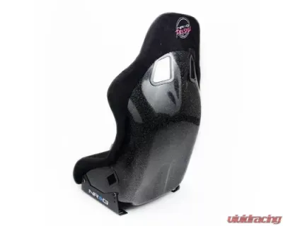 NRG Frp Bucket Seat Prisma ed Pearlized Back All Black Alcantara Vegan Material Medium - FRP-303BK-PRISMA