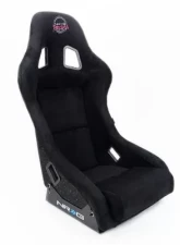 NRG Frp Bucket Seat Prisma ed Pearlized Back All Black Alcantara Vegan Material Medium                                     - FRP-303BK-PRISMA - Image 2