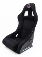 NRG Frp Bucket Seat Prisma ed Pearlized Back All Black Alcantara Vegan Material Medium                                     - FRP-303BK-PRISMA - Image 8