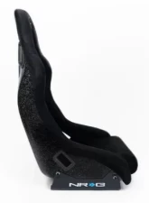 NRG Frp Bucket Seat Prisma ed Pearlized Back All Black Alcantara Vegan Material Medium                                     - FRP-303BK-PRISMA - Image 3