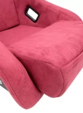 NRG Frp Bucket Seat Prisma ed Pearlized Back All Maroon Alcantara Vegan Material Phone Pockets Medium                                     - FRP-303MAR-PRISMA - Image 6