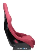 NRG Frp Bucket Seat Prisma ed Pearlized Back All Maroon Alcantara Vegan Material Phone Pockets Medium                                     - FRP-303MAR-PRISMA - Image 3