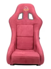 NRG Frp Bucket Seat Prisma ed Pearlized Back All Maroon Alcantara Vegan Material Phone Pockets Medium                                     - FRP-303MAR-PRISMA - Image 7
