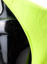 NRG Frp Bucket Seat Prisma ed Pearlized Back All Neon Green Alcantara Vegan Material Phone Pockets Medium                                     - FRP-303NG-PRISMA - Image 7