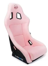 NRG Frp Bucket Seat Prisma ed Pearlized Back All Pink Alcantara Vegan Material Medium                                     - FRP-303PK-PRISMA - Image 2