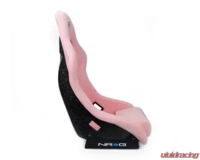 NRG Frp Bucket Seat Prisma ed Pearlized Back All Pink Alcantara Vegan Material Medium - FRP-303PK-PRISMA