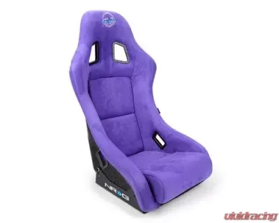 NRG Frp Bucket Seat Prisma ed Pearlized Back All Purple Alcantara Vegan Material Medium - FRP-303PP-PRISMA
