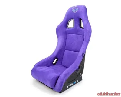 NRG Frp Bucket Seat Prisma ed Pearlized Back All Purple Alcantara Vegan Material Medium - FRP-303PP-PRISMA