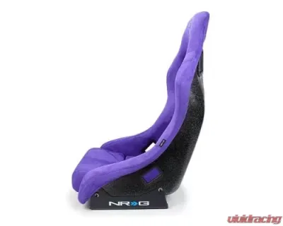 NRG Frp Bucket Seat Prisma ed Pearlized Back All Purple Alcantara Vegan Material Medium - FRP-303PP-PRISMA