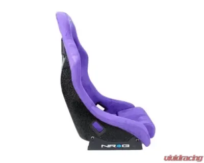 NRG Frp Bucket Seat Prisma ed Pearlized Back All Purple Alcantara Vegan Material Medium - FRP-303PP-PRISMA