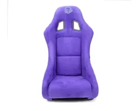 NRG Frp Bucket Seat Prisma ed Pearlized Back All Purple Alcantara Vegan Material Medium