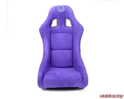 NRG Frp Bucket Seat Prisma ed Pearlized Back All Purple Alcantara Vegan Material Medium - FRP-303PP-PRISMA