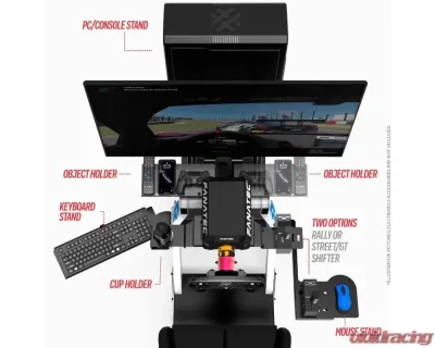 NRG Racing Simulator Stand For Logitech, Thrustmaster And Fanatec - FRP-APEX