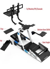 NRG Racing Simulator Stand For Logitech, Thrustmaster And Fanatec                                     - FRP-APEX - Image 4