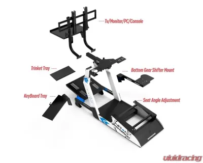 NRG Racing Simulator Stand For Logitech, Thrustmaster And Fanatec - FRP-APEX