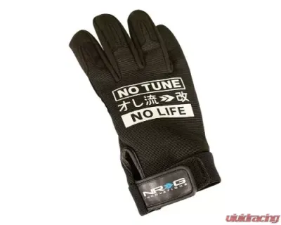 NRG Mechanic Gloves M In Black - GS-200BK-M