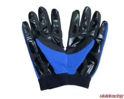 NRG Mechanic Gloves L In Blue - GS-200BL-L