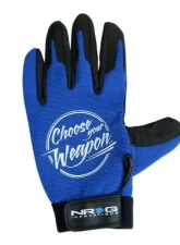 NRG Mechanic Gloves L In Blue                                     - GS-200BL-L - Image 3