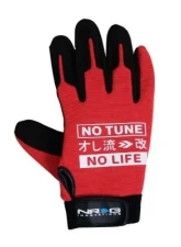 NRG Mechanic Gloves L In Red                                     - GS-200RD-L - Image 2