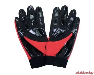 NRG Mechanic Gloves L In Red - GS-200RD-L