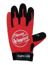 NRG Mechanic Gloves L In Red                                     - GS-200RD-L - Image 3