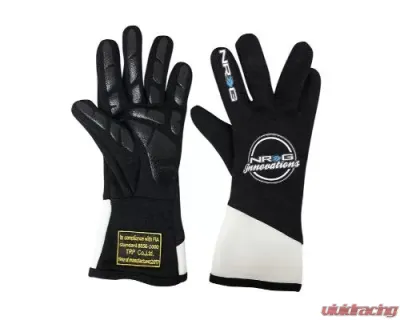 NRG Racing Gloves Sfi 3.3 / 5 Approved M - GS-500BK-M