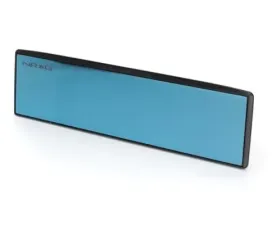 NRG Wide Panorama Clip On Mirrors- Flat W/ Blue Tint 270MM Wide