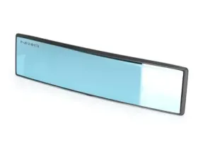 NRG Wide Panorama Clip On Mirrors- Convex W/ Blue Tint 300MM Wide