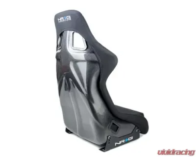 NRG Carbon Fiber Bucket Seat Regular Large Black - RSC-302CF/BK
